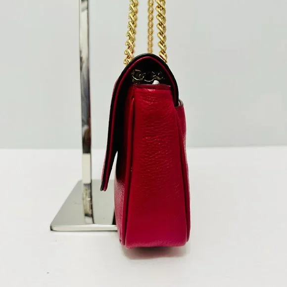 MICHAEL KORS JET SET JEWEL LEATHER SHOULDER BAG